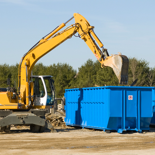 how many times can i have a residential dumpster rental emptied in Wittman MD